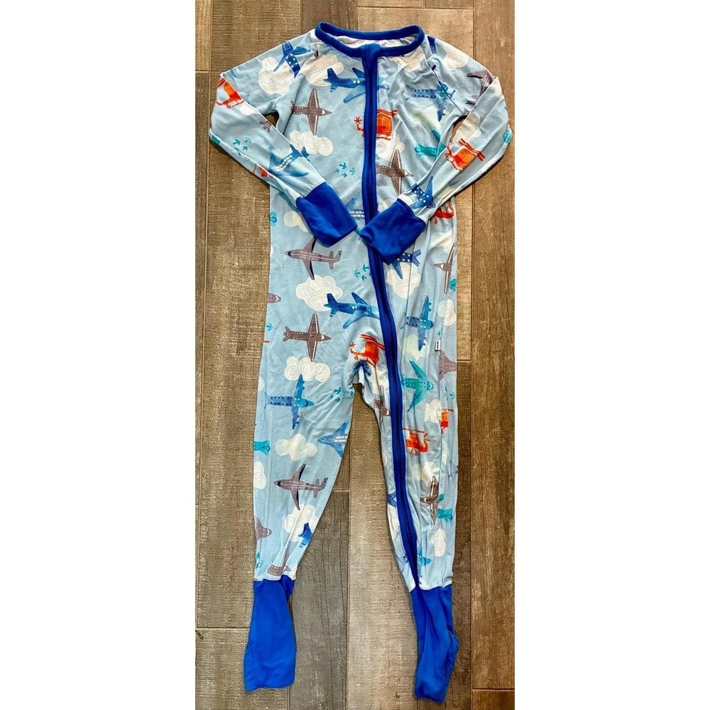 Little Sleepies "Fly Away With Me" Airplane Zippy - Size 3T (Play Condition)